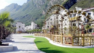 流光溢彩夜贵州黔途无量贵客行百车河景区