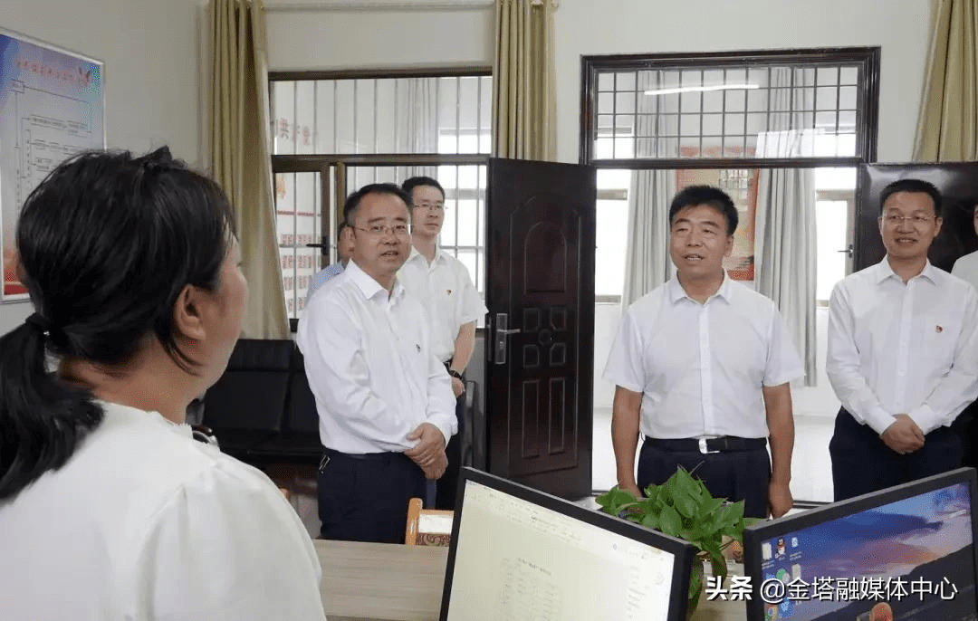 9月13日,市委常委,组织部部长马斌调研金塔县组织工作.县委