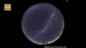 流沙|南极昆仑站夜空 像不像星空流沙馅月饼？