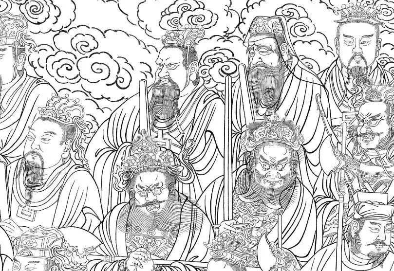 好书推荐 | 永乐宫,法海寺精品壁画,超大线描画稿