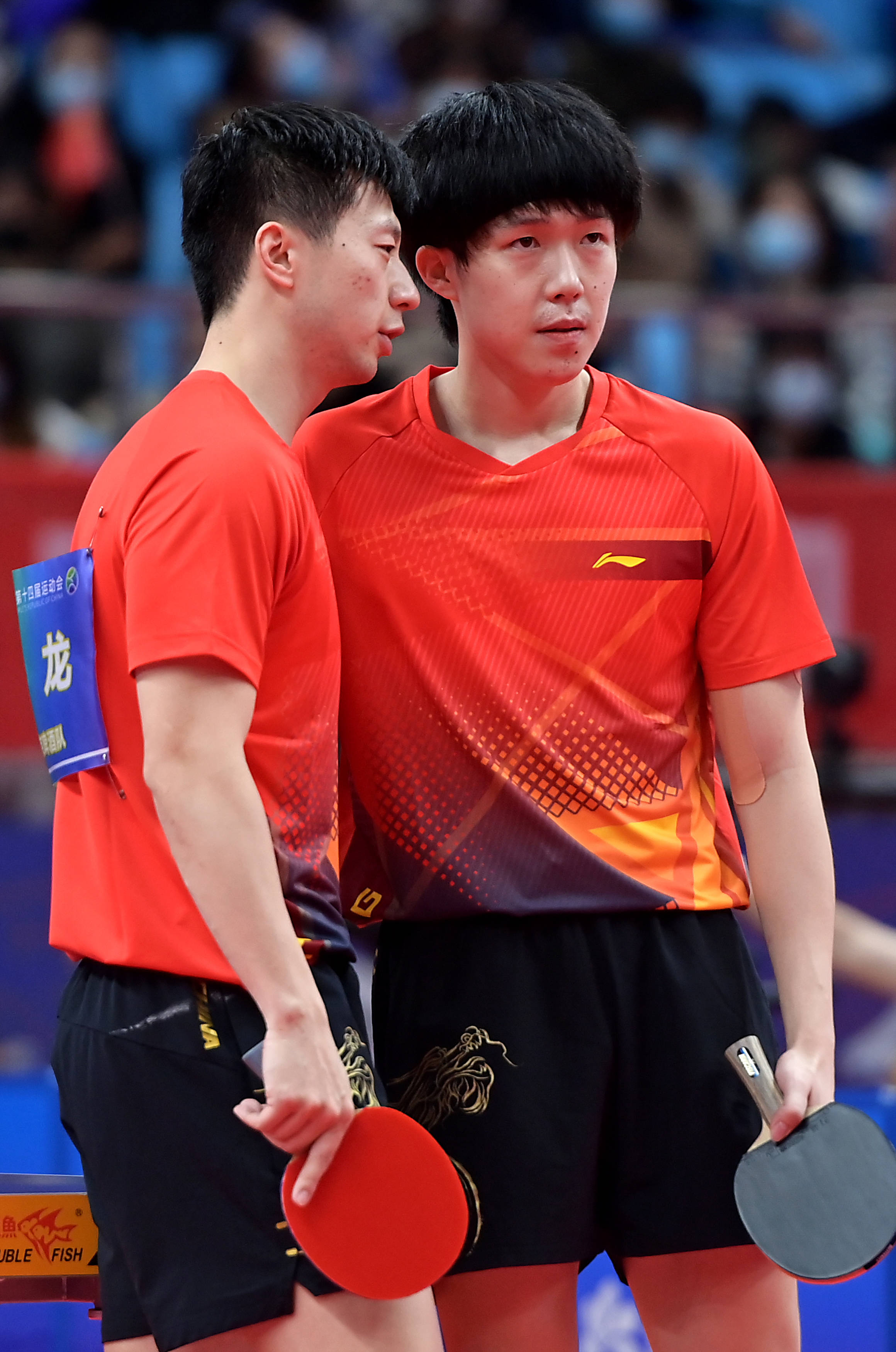 乒乓球——男子双打1/4决赛:马龙/王楚钦晋级四强