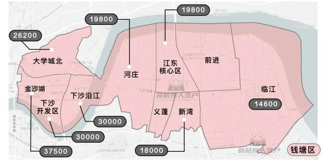 2021杭州各区新房限价地图出炉临平区最高限价板块在哪