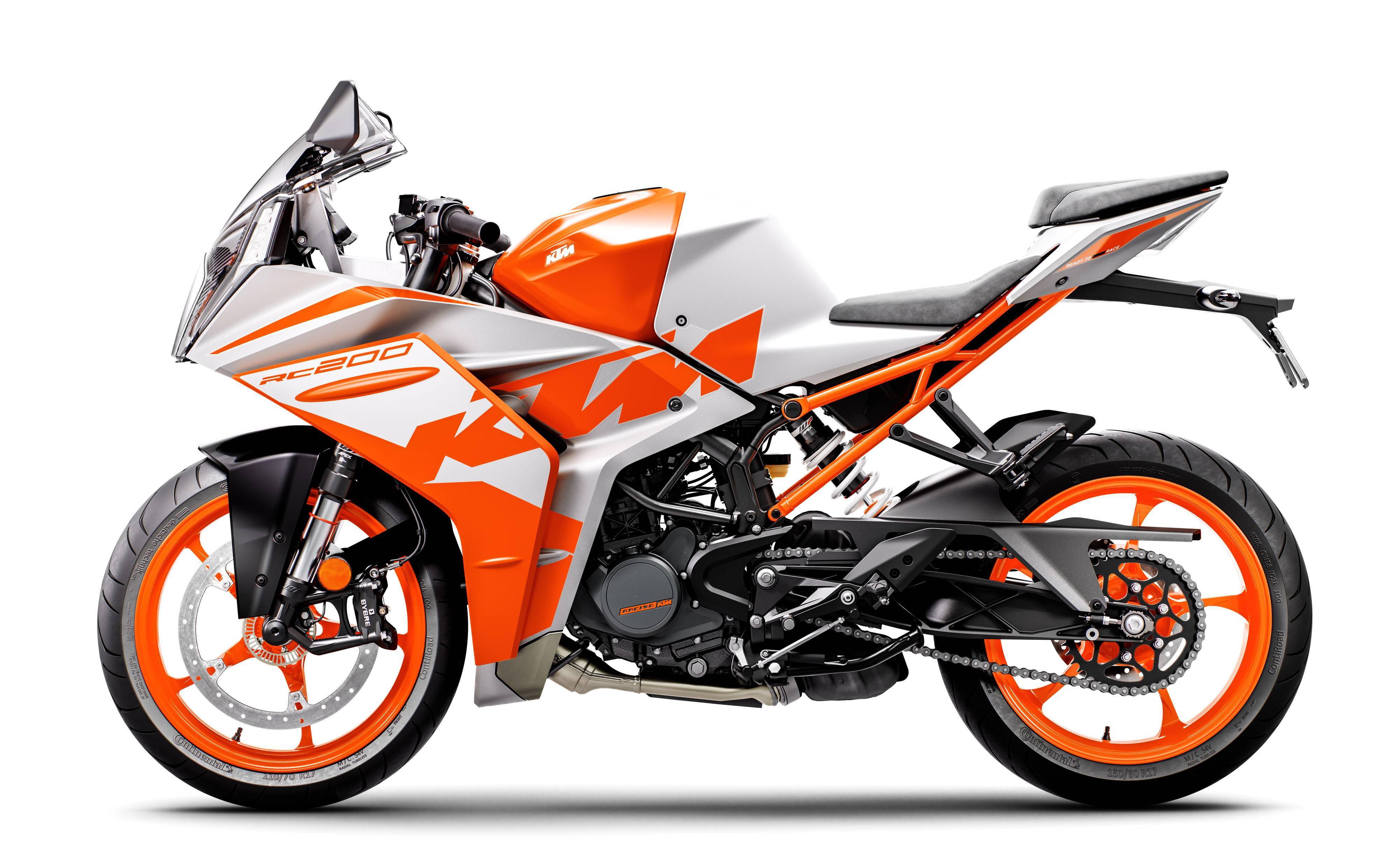 ktm 新一代 rc125,rc200,rc390 细节简介