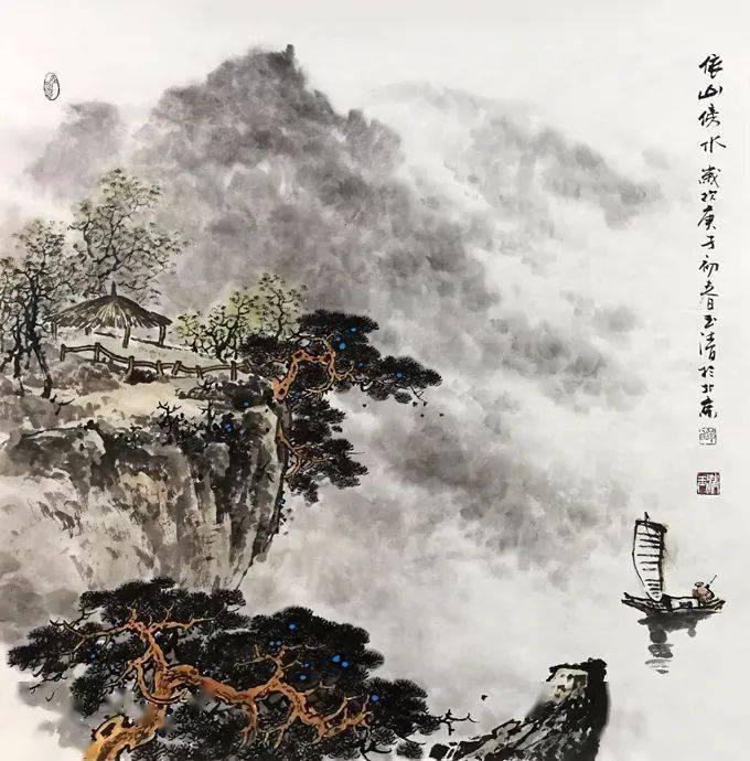 这组山水霸气恢弘,一股王者之气,让人为之震撼!_玉清