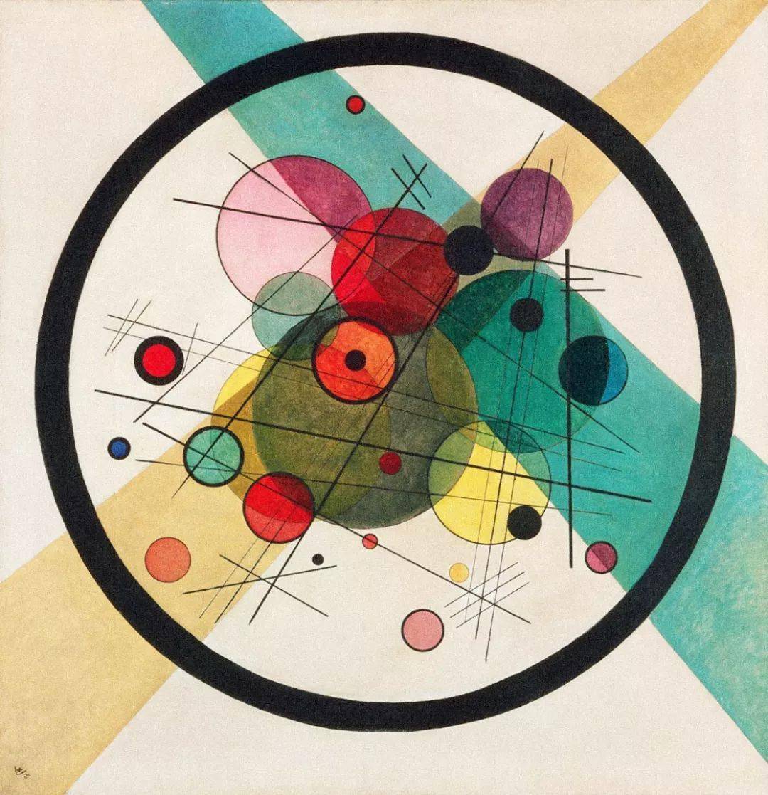 kandinsky(1866-1944)瓦西里·康定斯基"圆,是两股势