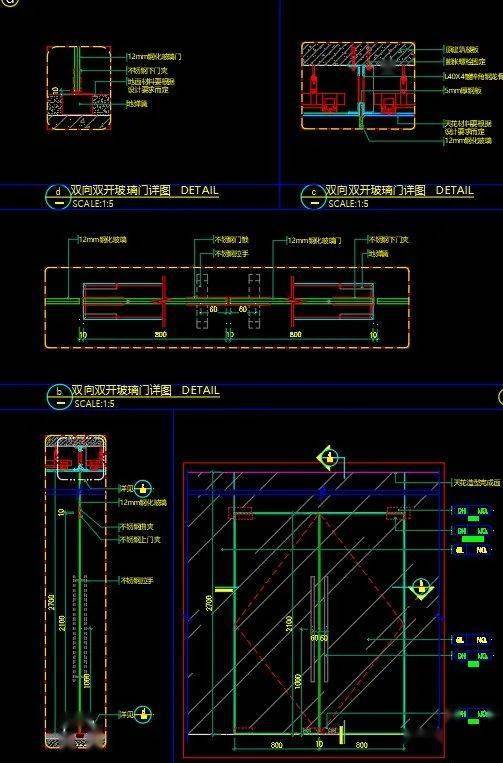 这份门cad节点大全,你不备一份?