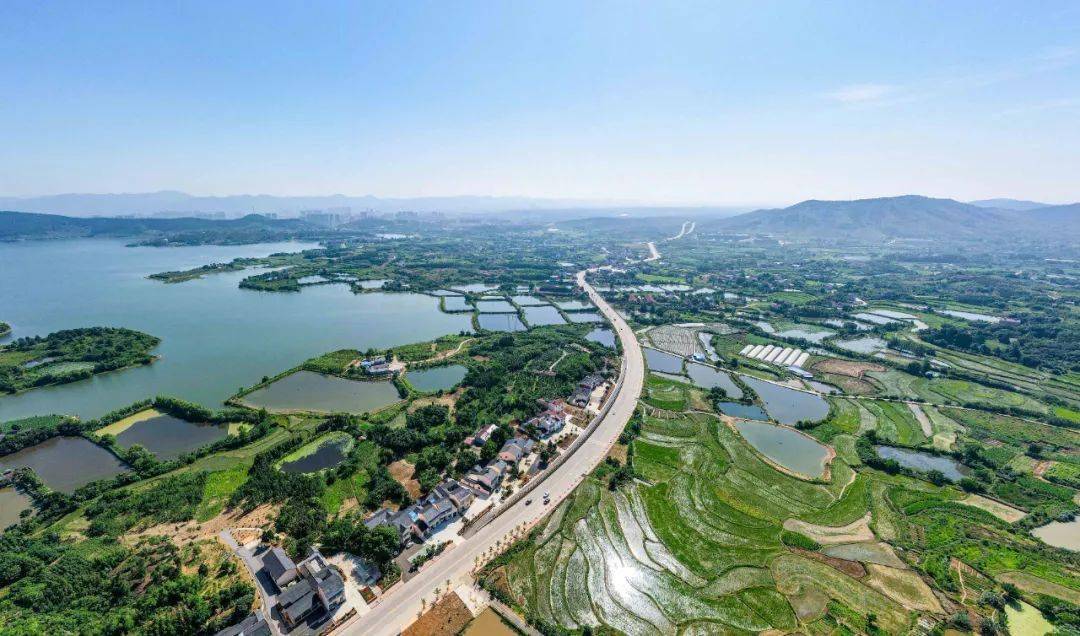 空中鸟瞰京山乡村原来你这么美
