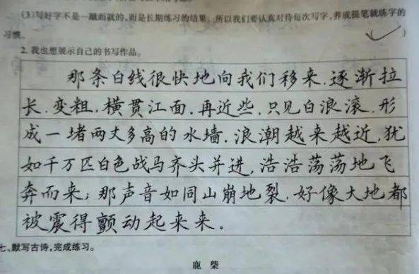 乡村女教师"批改学生作业"走红,字迹如印刷体,获家长一致好评