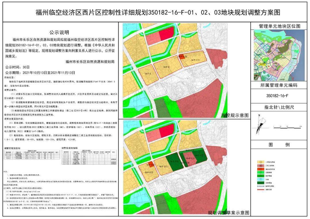 滨海新城两片区控规拟调整!临空经济区核心区拟增少量商住用地!_福州