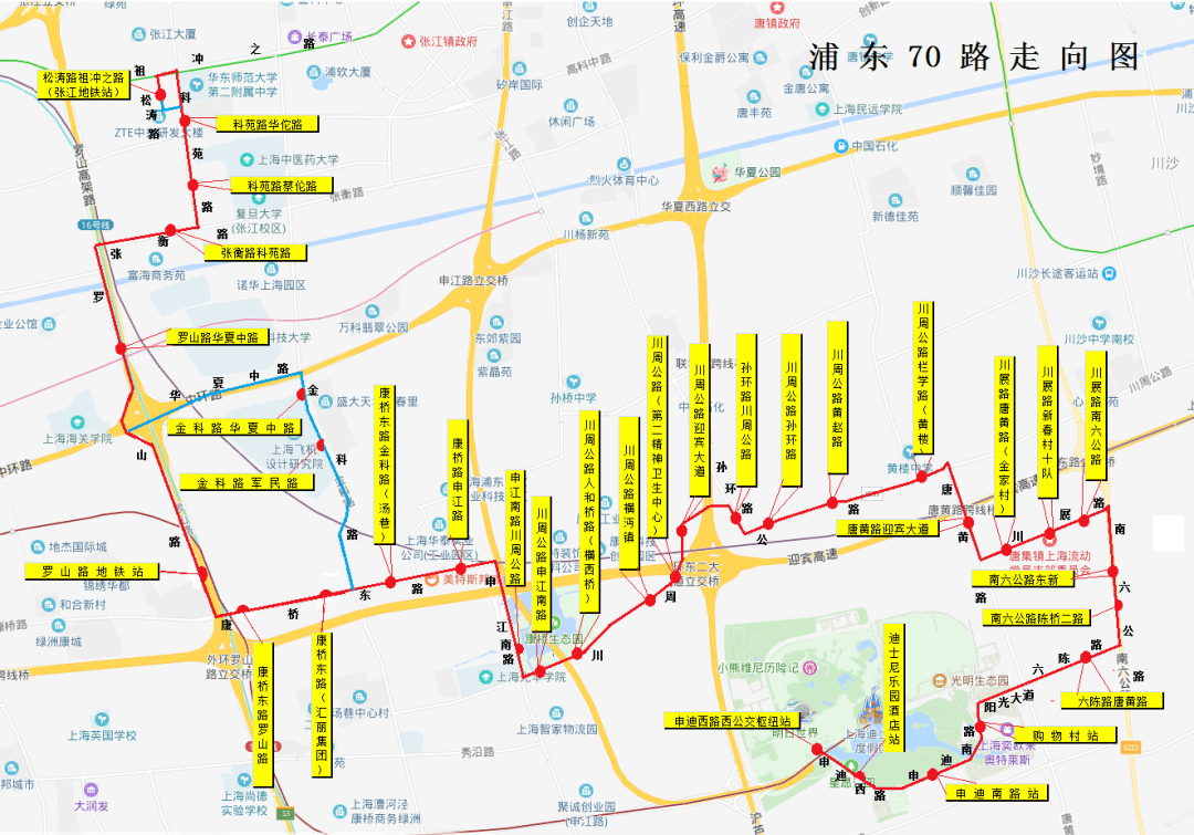 上海这几个景区直达公交多条线路开通以后去景区再也不用转车啦