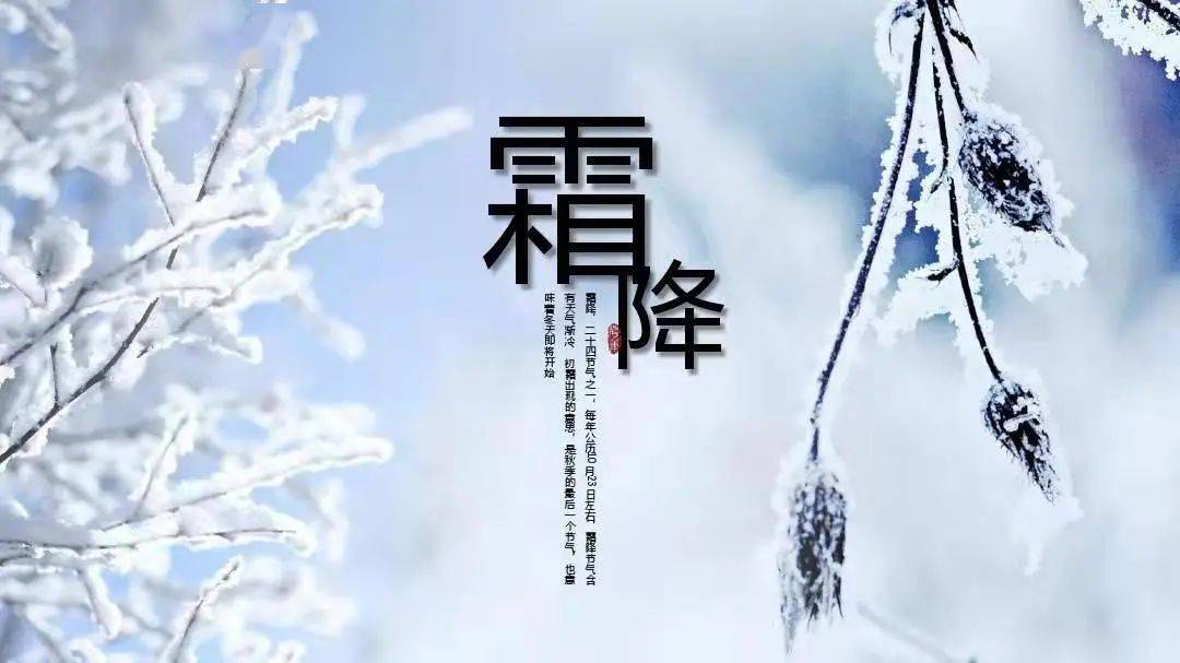 二十四节气霜降