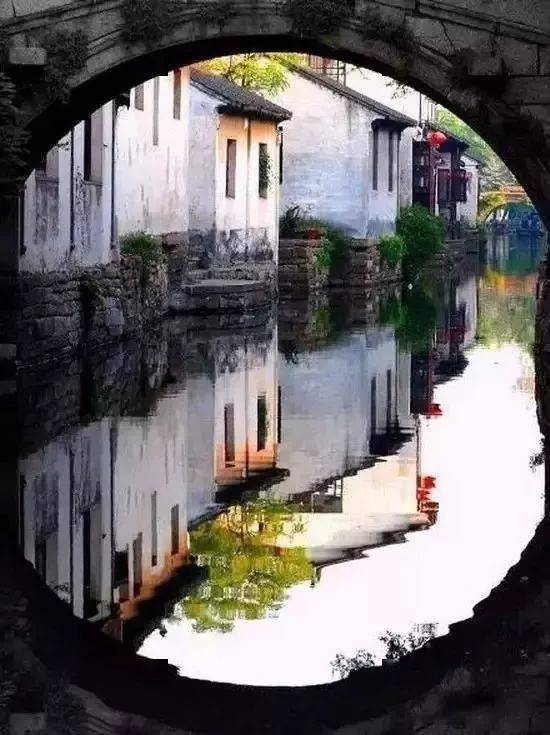 江南烟雨图_摄影_李思林_夕阳