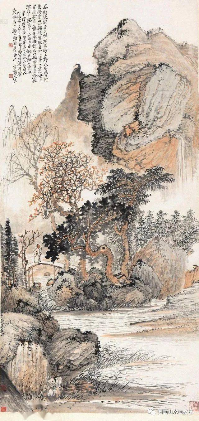 国画大师唐云的山水画作品赏析