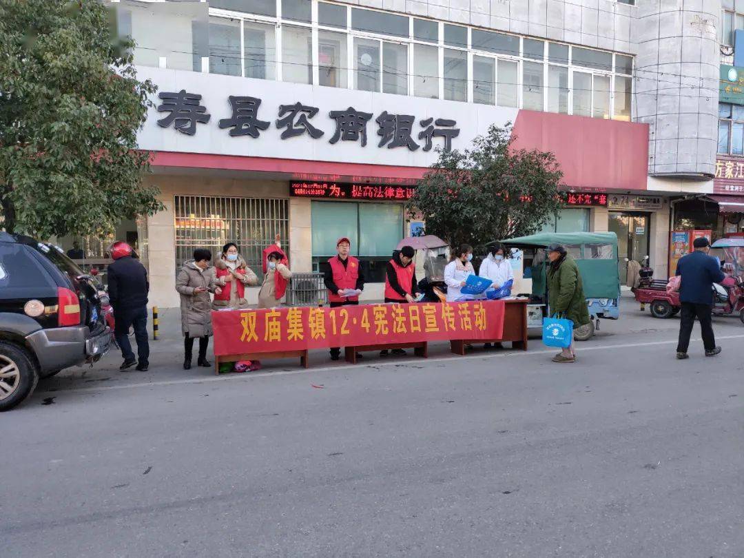 开展"12·4"宪法宣传周在双庙集镇政府对面联合镇相关部门寿县双庙集