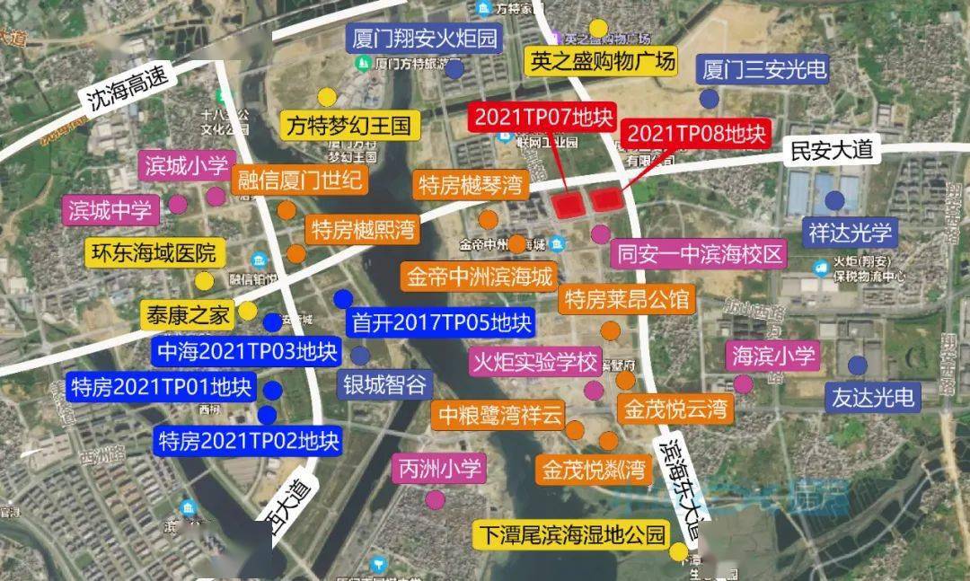 美峰片区2021tp09地块地块位置示意图(仅供参考)该地块位于同安区美