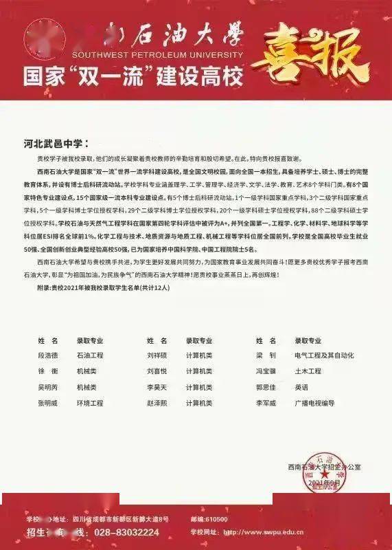 河北武邑中学2021年度十大亮点