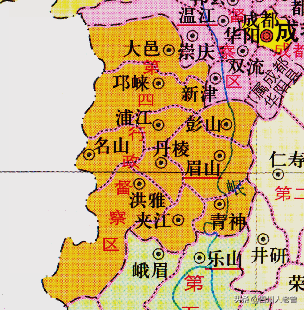 1949年12月20日大邑县解放后,隶眉山行政区.1950年3月起改隶温江专区.