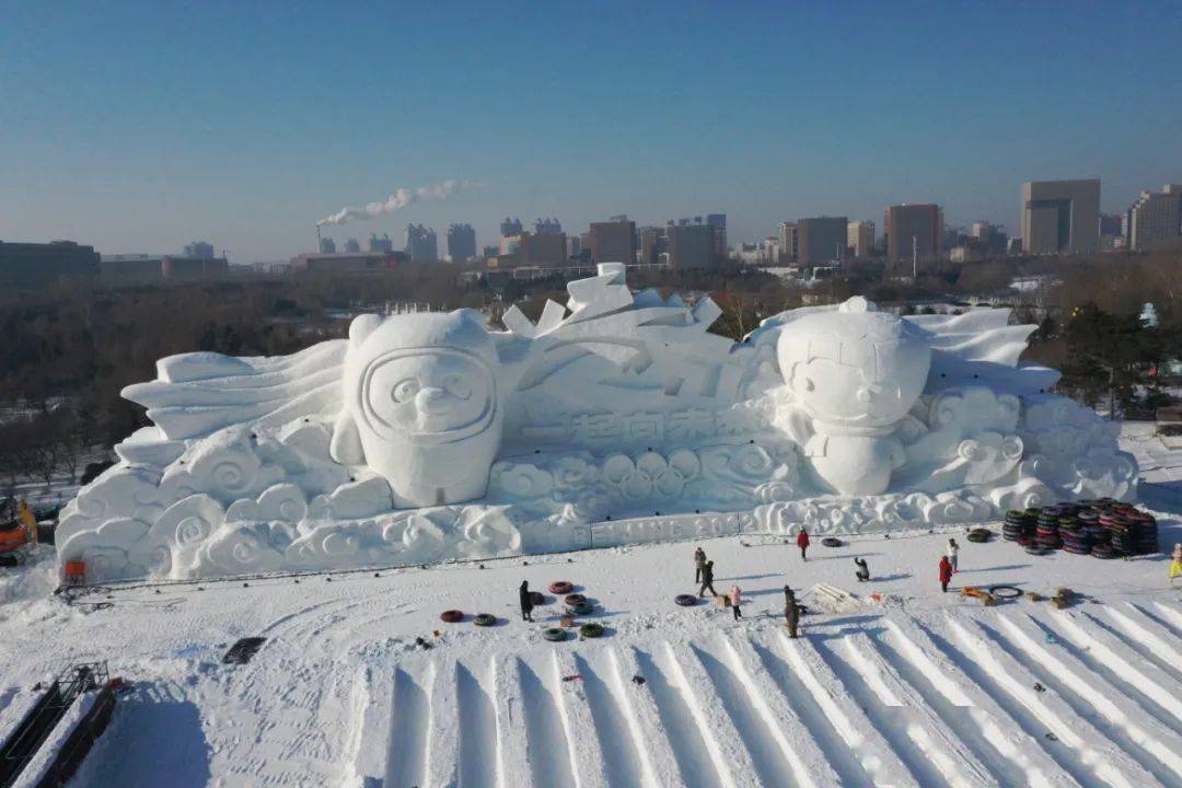 会说话的雪雕|《冰敦敦·雪容融》_冰雪_雕塑园_长春