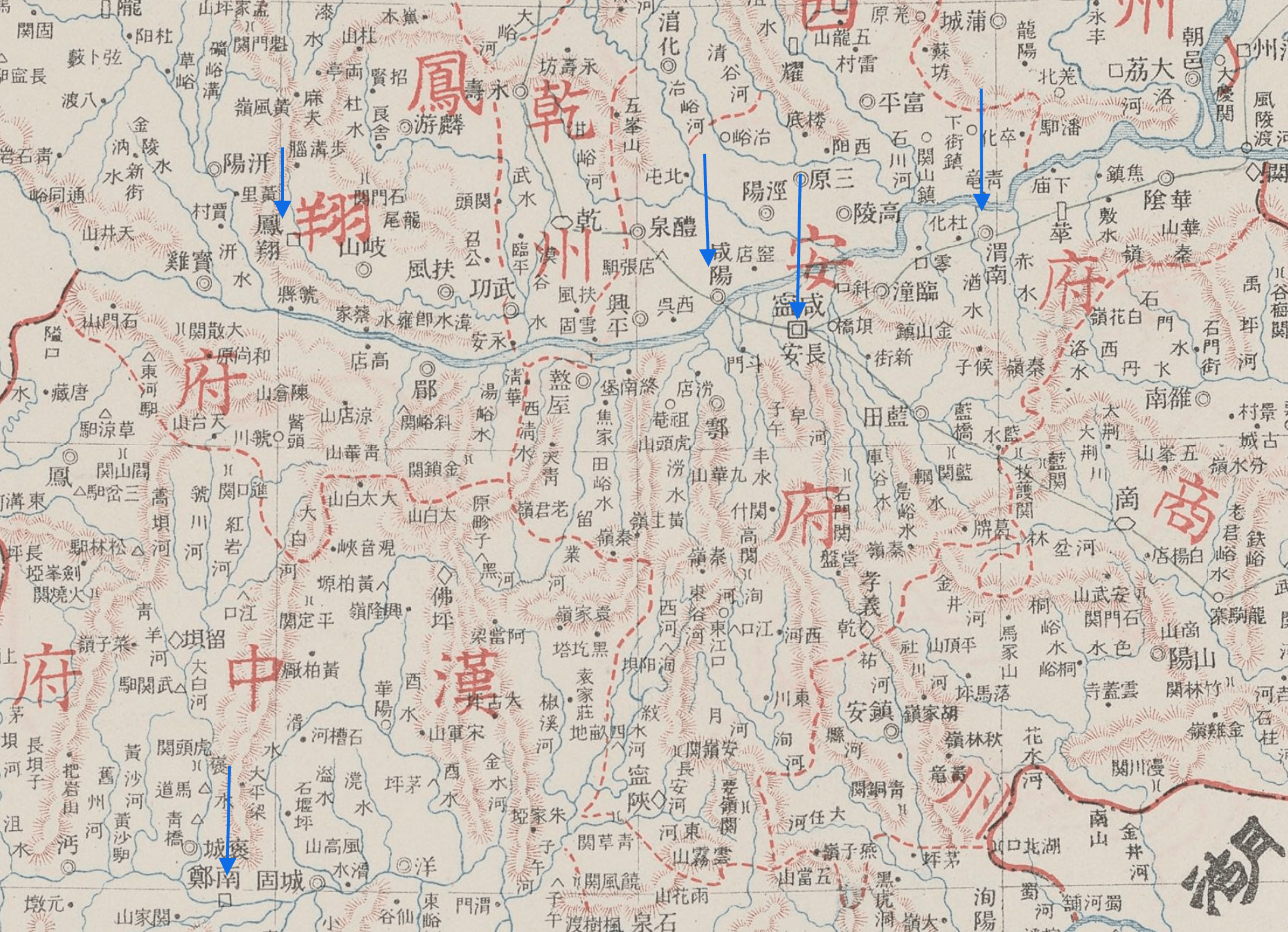 柏石曼清末中国行(续7)陕西省西安,咸阳,渭南,汉中老照片_建筑_西岳庙