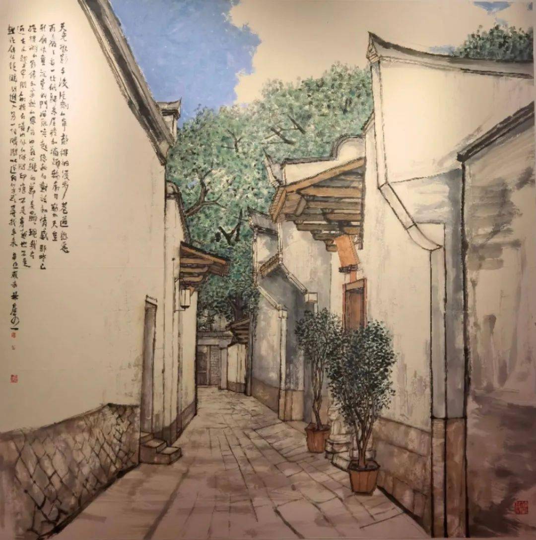 创作了许多以三坊七巷为主题的作品,并使其成为让
