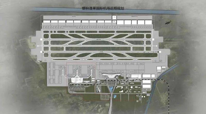 烟台蓬莱国际机场近期规划作为省,市重点建设项目之一,机场二期扩建
