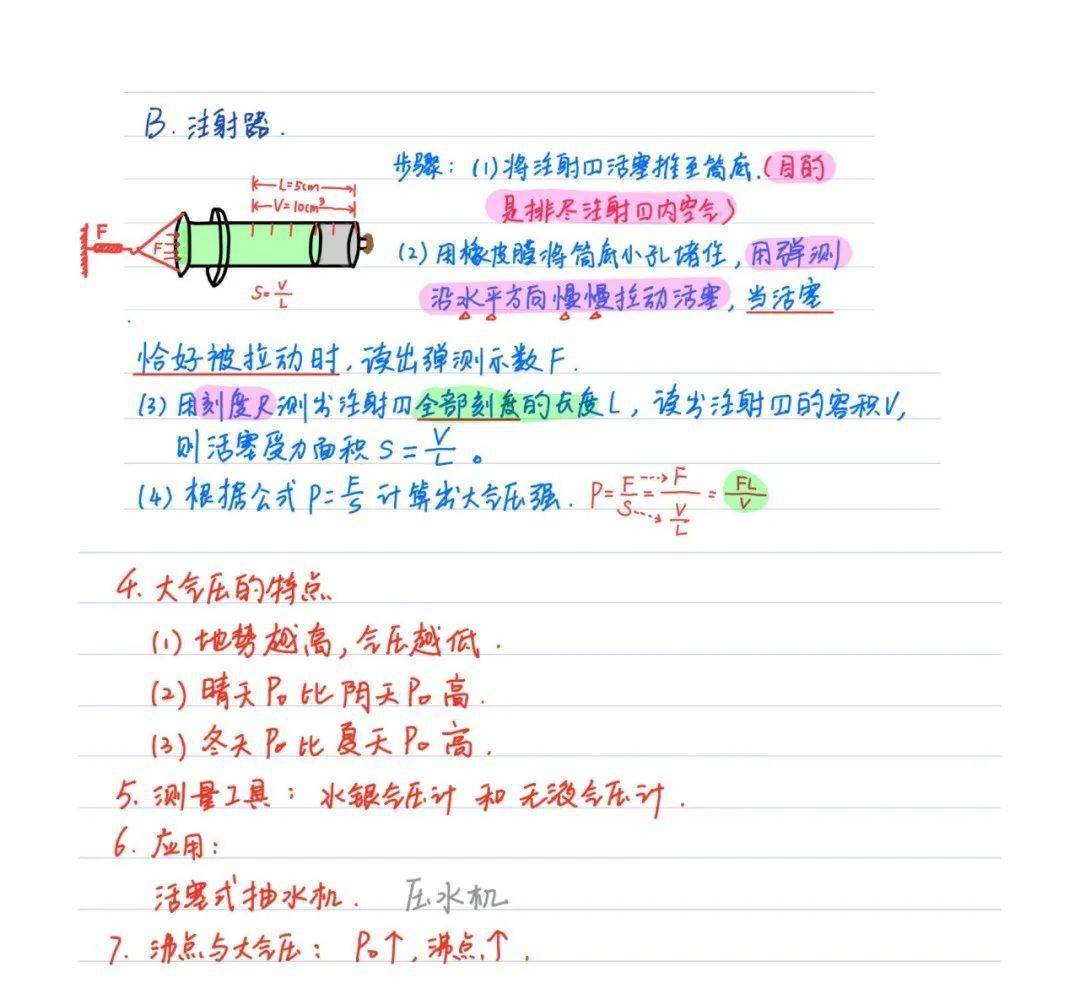 干货初中物理学霸笔记