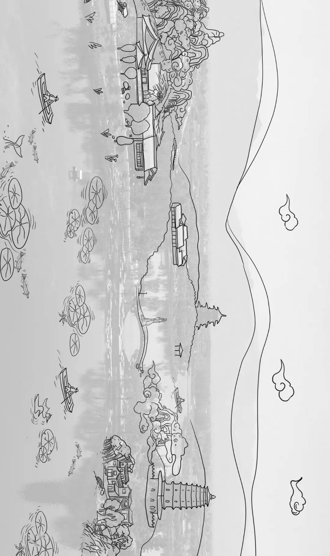 简笔画 手绘 线稿 1080_1820 竖版 竖屏