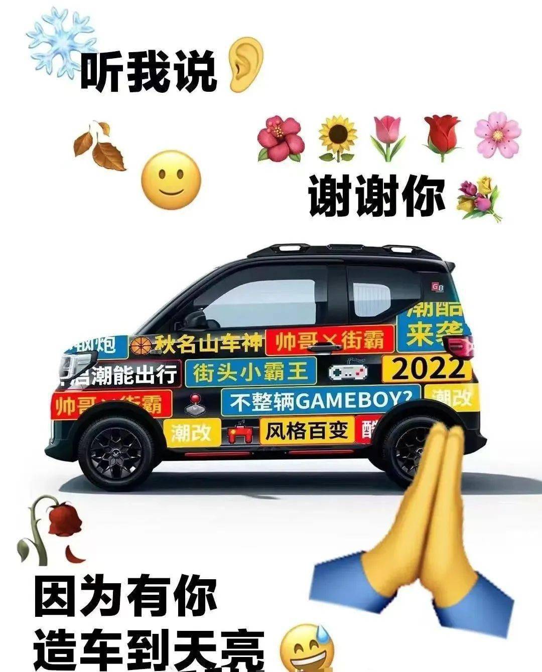五菱x蜂花"我丑点无所谓,让你美丽就够了"文案直接就概括了品牌调性