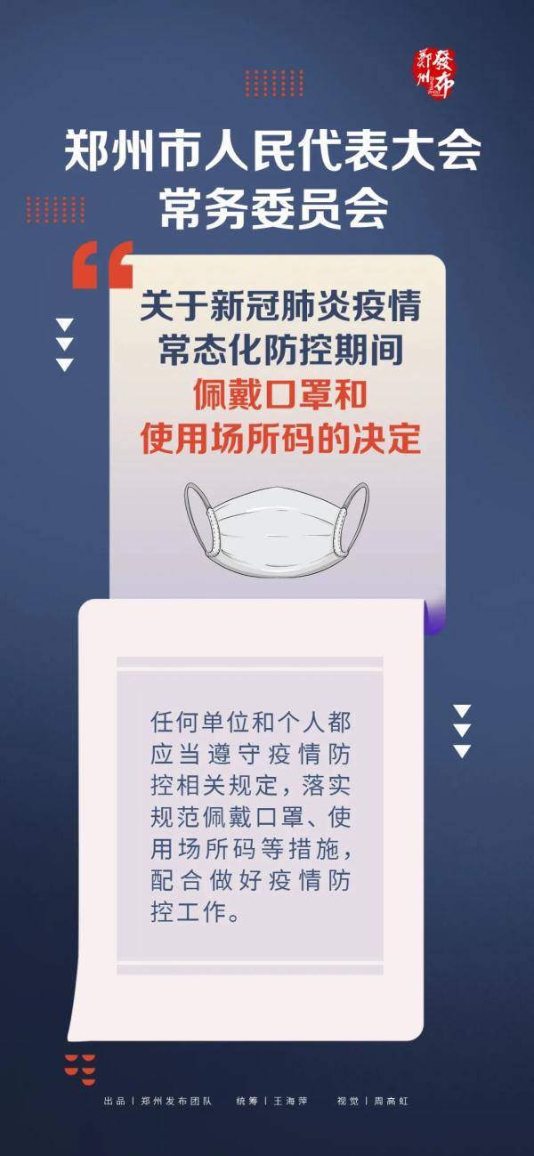 郑州“戴口罩”“扫码”正式入法！这些场所必须戴口罩扫码！