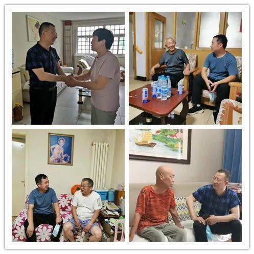 付学亮一行还看望慰问了"光荣在党50年"老党员张金城,困难党员宋敬芳