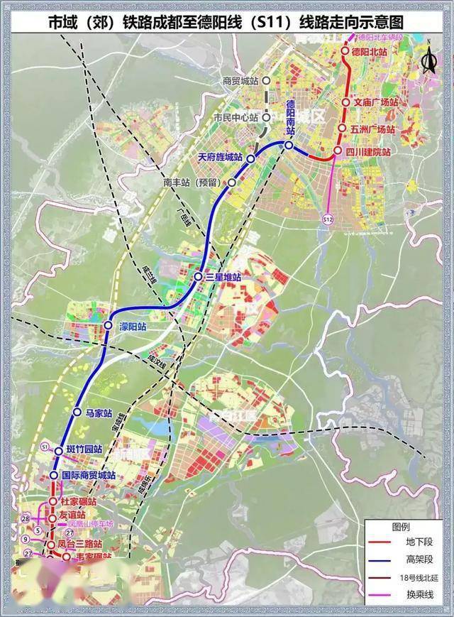 建设周期:2022-20273,市域(郊)铁路成都至眉山线(s5)成眉市域铁路成都