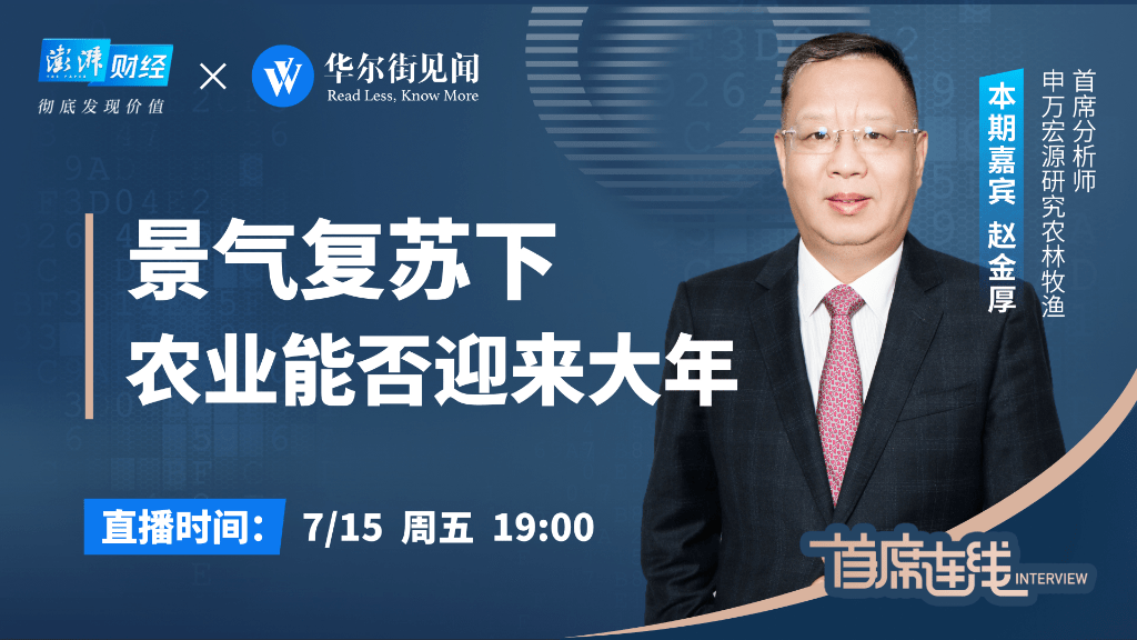 申万宏源赵金厚聚焦农产品涨价主线农业板块景气依旧首席连线2022中期