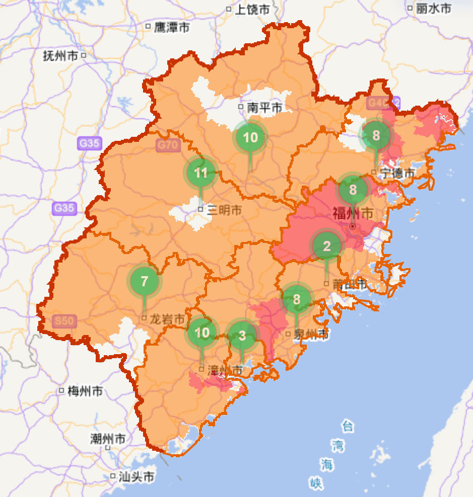 Purple high temperature warnings issued in numerous spots in Fujian, area greatest temperature exceeds 41 ℃ _Pink high temperature warning issued for 10 consecutive days_Longhai District_Private