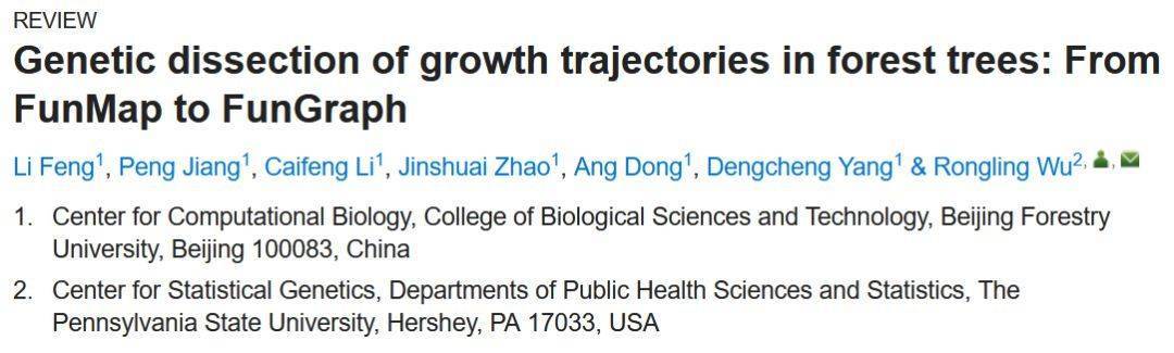 林木生长轨迹的遗传解析:从funmap到fungraph_基因_研究_性状