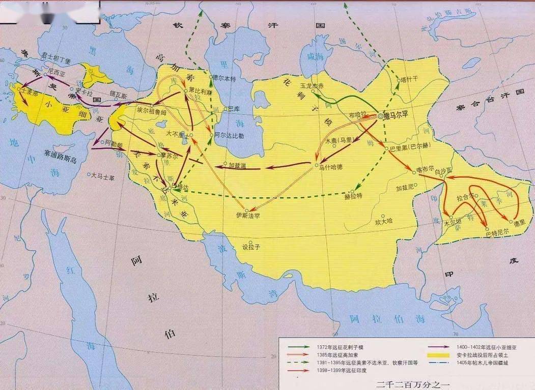 帖木儿帝国定都撒马尔罕,世界各地掠夺带回的艺术家,工匠与学者,留给