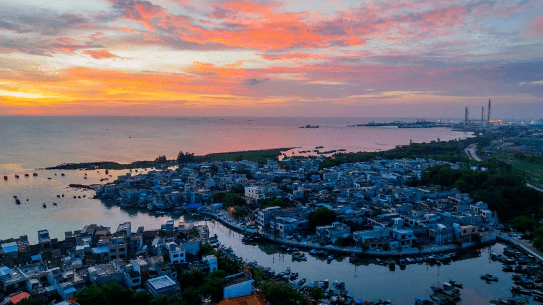 视频+组图 | 那一抹霞光，让干冲渔港温柔又徇烂