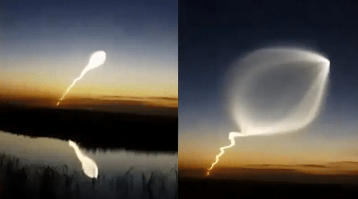 甘肃现巨大发光不明飞行物！它是怎么形成的，真的是不明飞行物吗?