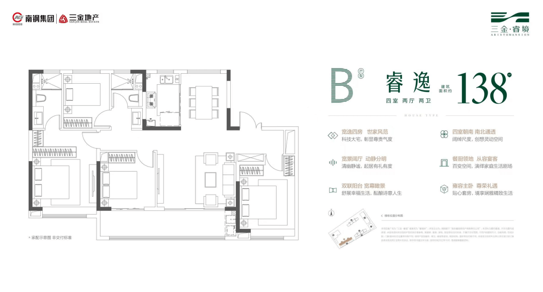 据悉,三金·睿境拟建3栋16-17f小高层住宅,其中1栋为16f,另外2栋为17f