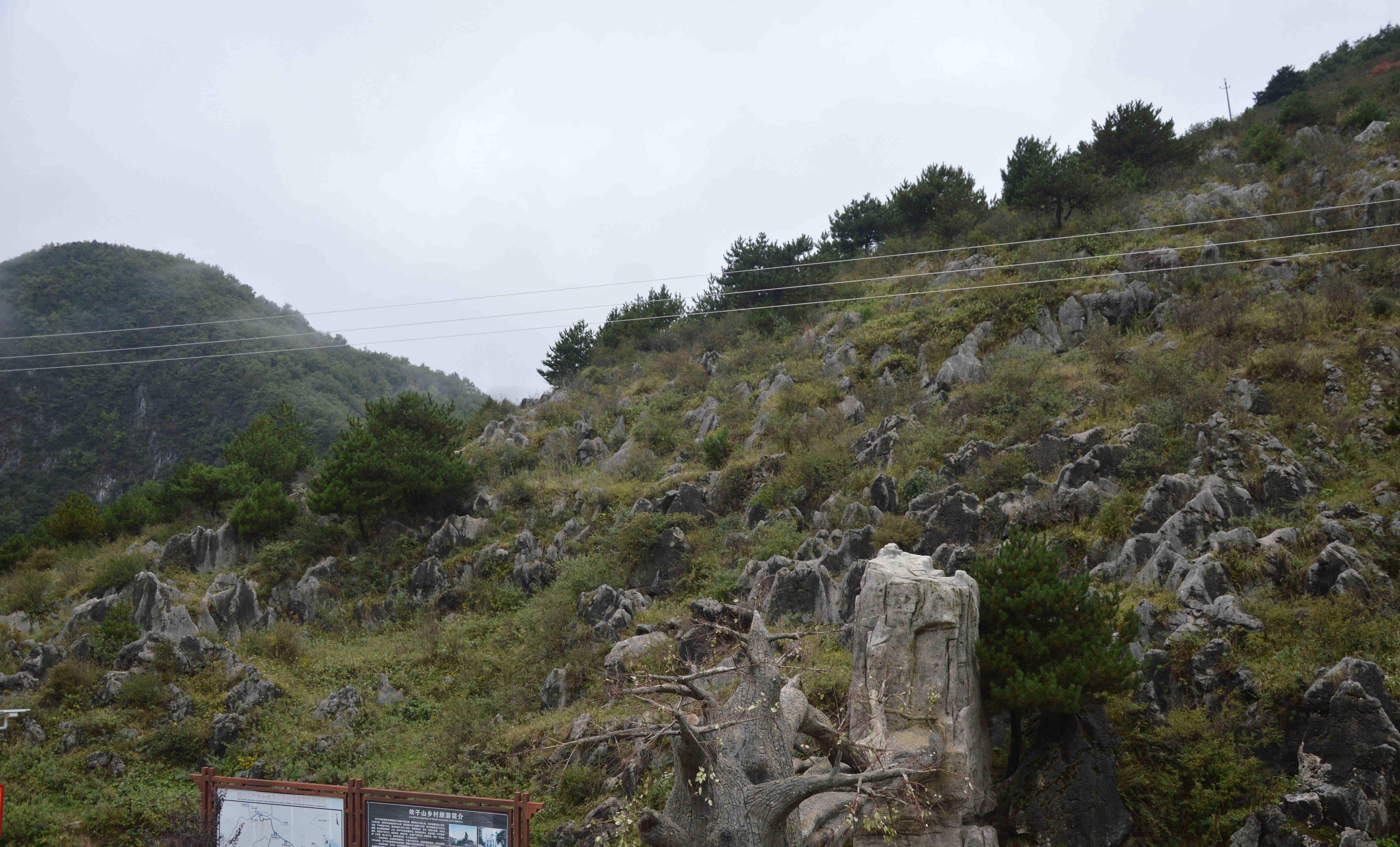 坐落于绝壁上的这座小山村,居然有天然的万亩石林美景_郧西_坎子_湖北