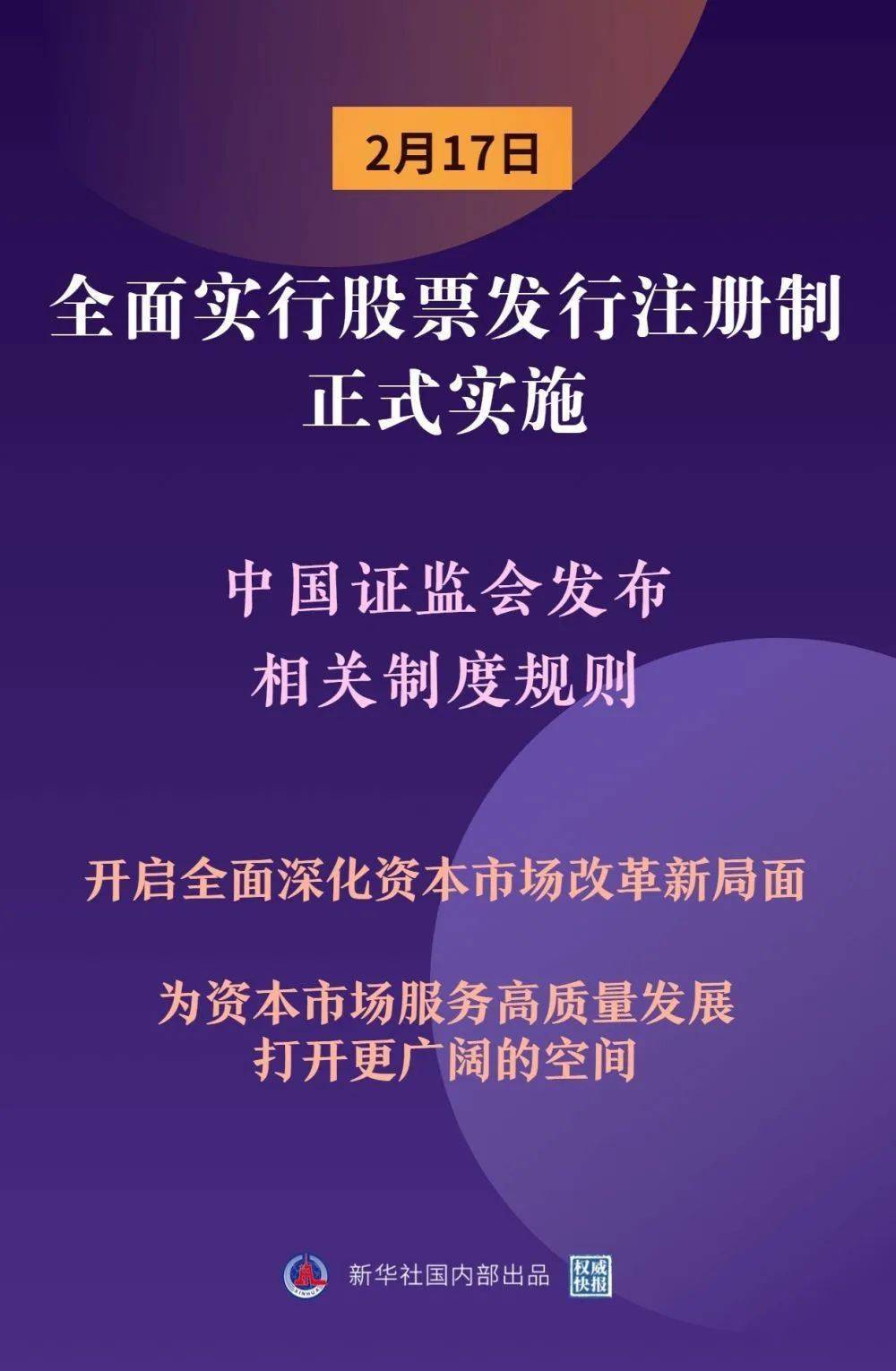 全面实行股票发行注册制，正式实施！