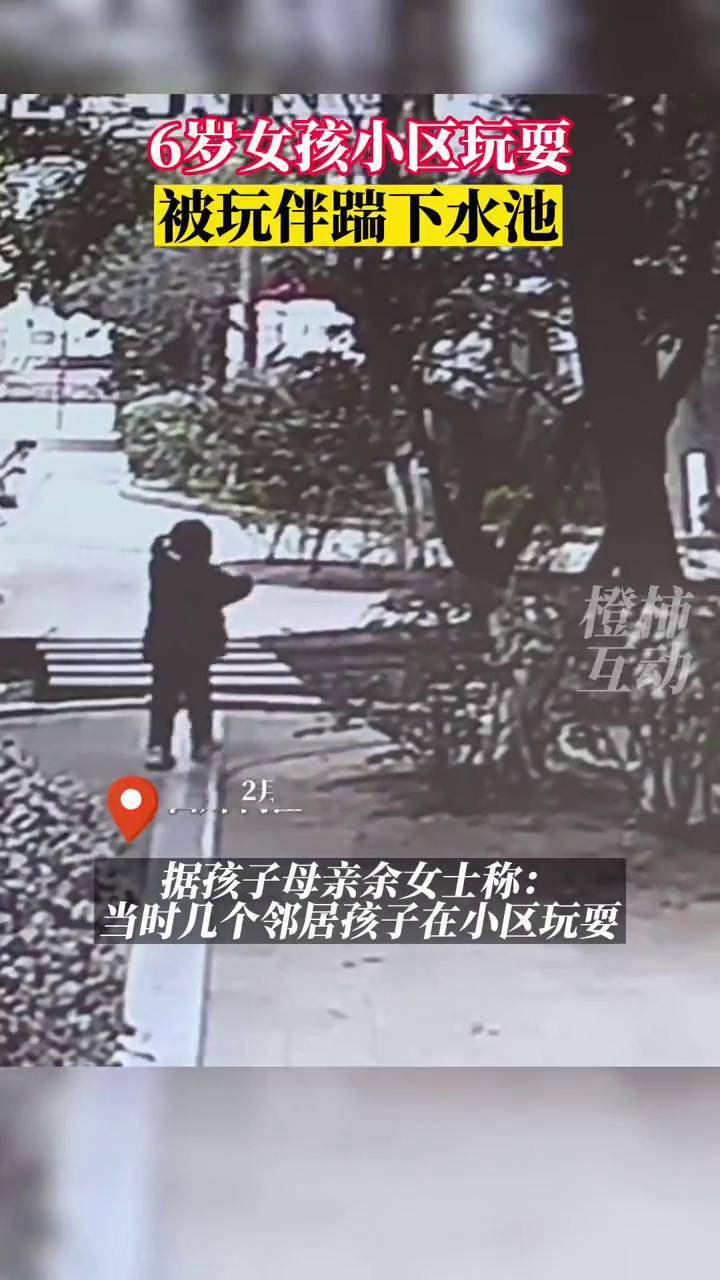 6岁女童被邻居玩伴踹下水池，妈妈：孩子自己挣扎着起来，对方奶奶带来道歉了#监控下的一幕-频道-手机搜狐