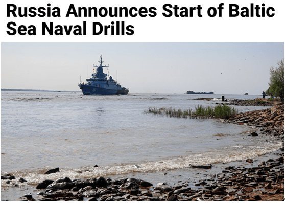 The Russian Navy Conducts Exercise in Baltic Sea, Showcasing New Weapons and Equipment