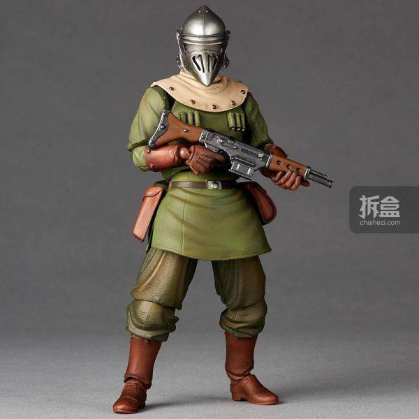 KAIYODO海洋堂 自在置物 风之谷 多鲁美奇亚士兵 可动人偶