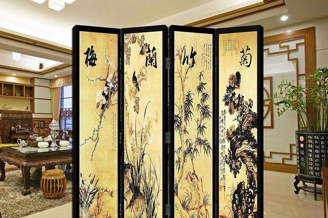 ab91_旧家初出 清時代 衝立 屏風 玉 螺鈿 中国古美術 中国古玩