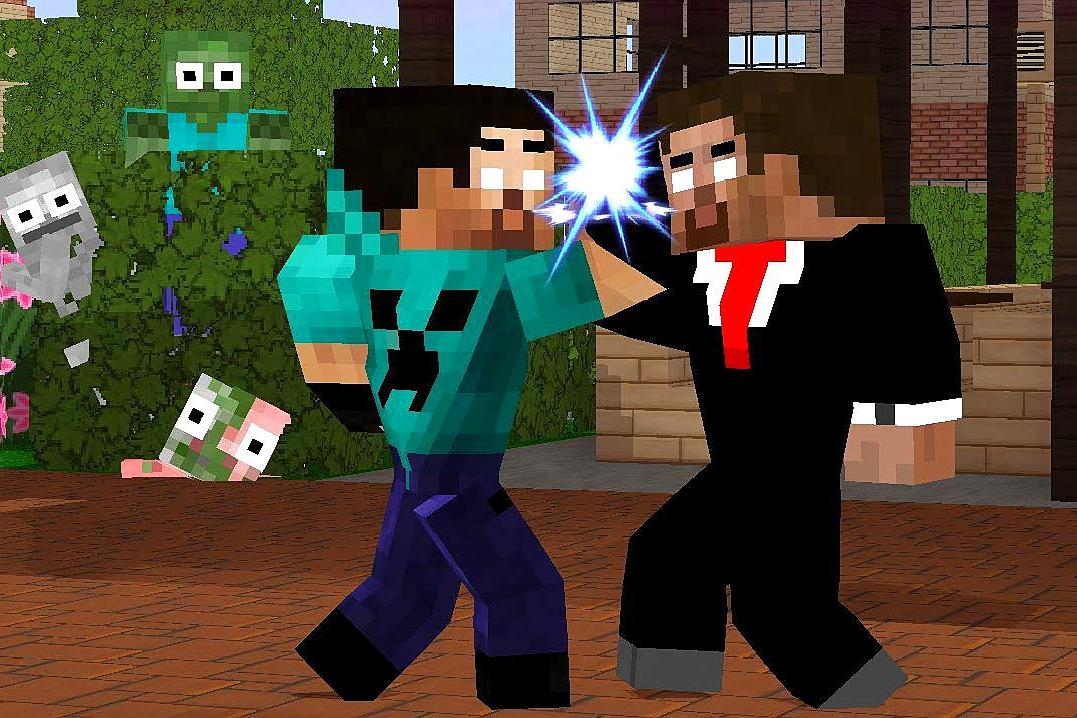 mc动画怪物学校兄弟情深him与自己的亲兄弟相见