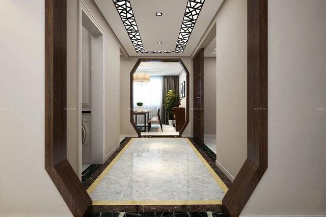 看起来些小气,还有一种六边形的门洞,也比较中式风