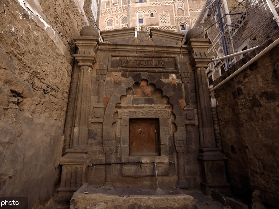 也门萨那古城历史建筑众多正在进行翻新