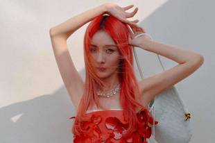 杨幂红发造型首曝光