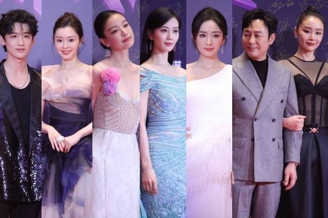 杨幂倪妮刘诗诗红毯比美 高叶张颂文挽手同框