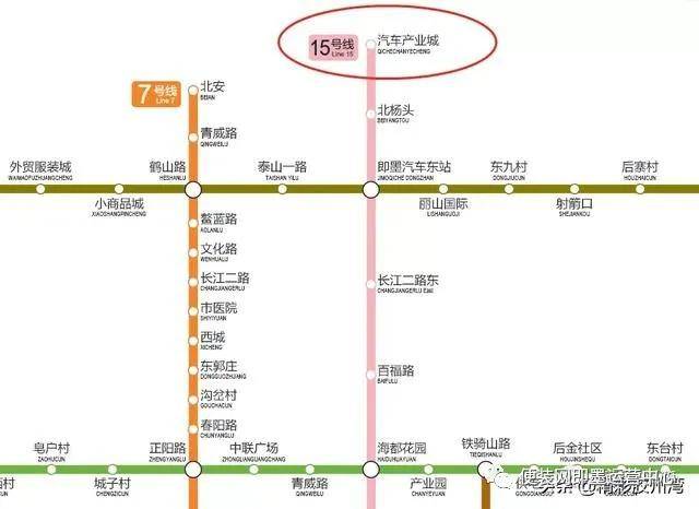 (放大图) 根据最早的青岛地铁远景规划,15号线确实在汽车产业新城计划